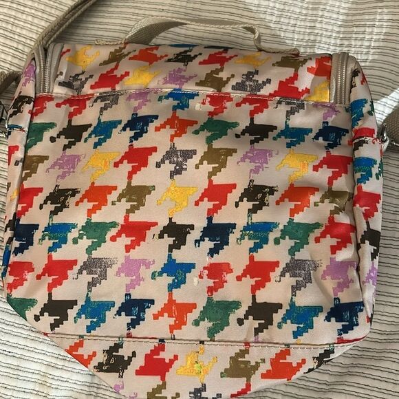 Kipling colorful, houndstooth lunch bag - Picture 6 of 7
